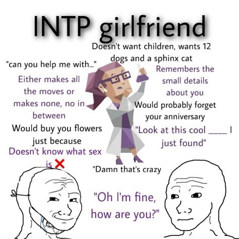 When An Intp Likes You, Entp X Intp Relationship, Entp And Intp Relationship, Intp Entp Relationship, Infp Intp Relationship, Intp X Istp Relationship, Intp Memes Funny, Intp Aesthetics Vibes, Intp Personality Aesthetic