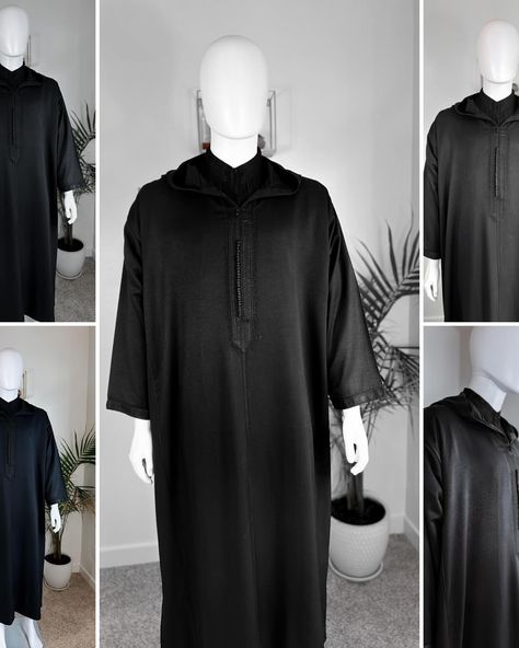 For all the black lovers, this Moroccan Jelaba, falls into two Pieces, a Jalaba +. Jabador, worn together as one outfit, all handmade! #jellaba #jellabamarocaine #djellaba #moroccanthobe #thobe #juba #modest #modestfashion #modestclothing #men #menstyle #muslimwear #abayah #جلابةالمغربية👑 #جلابة_مغربية Kaftan Wedding Dress, Code Dress, Kaftan Wedding, Black Lovers, Kaftan For Men, Men Kaftan, Fashion Catalogue, Moroccan Style, Mens Costumes