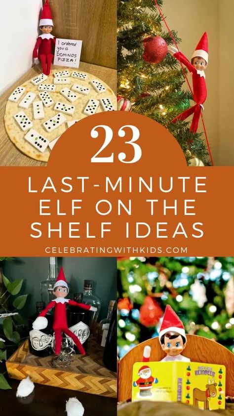 23 Last Minute Elf on the Shelf Ideas - Celebrating with kids Indoor Snowballs, Marshmallow Snowman, Elf Magic, Elf Antics, Elf On A Shelf Ideas, Elf Fun, Simple Object, Snow Angels, Elf On A Shelf