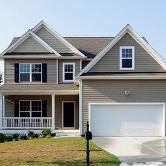 I like the black shutters, brown roof and beige wall combo. Beige House Black Door, Brown House With Black Shutters, Beige House With Black Shutters, Beige Siding Black Shutters, Brown House Black Shutters, Beige House Black Shutters, Tan House With Black Shutters, Tan House Black Shutters, Color For House Exterior