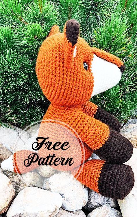 Amigurumi Fox Pattern, Diy Crafts Knitting, Crochet Free Patterns, Amigurumi Animals, Crochet Free, Crochet Instructions, Amigurumi Free, Crochet Toys Patterns, Amigurumi Free Pattern