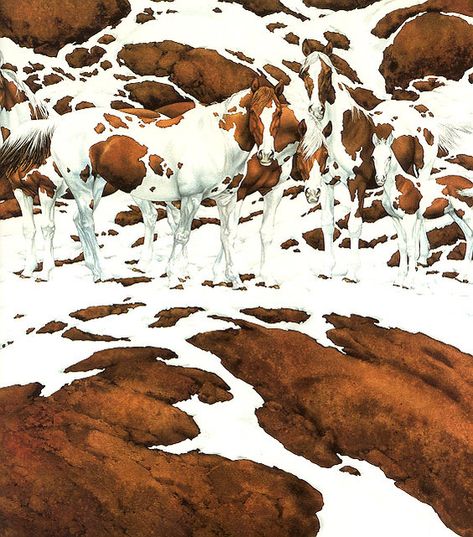 Bev Doolittle "Pintos" c.2000 | Bev Doolittle [American Pain… | Flickr Image Illusion, Magic Tricks Illusions, Optical Illusion Paintings, Bev Doolittle, Funny Illusions, Illusion Paintings, Magic Illusions, Illusion Pictures, Mexican Artists