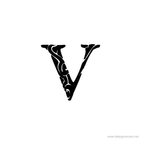 letter v designs - Google Search lettergenerator.com The Letter V Design, Letter V Typography, V Tattoo Letter Design, Letter V Tattoo, V Font, V Letter Tattoo, Sketchbook Collection, Garamond Font, Protein Chart