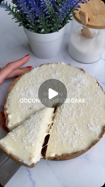 Foodie | Recipe | Delicious on Instagram: "No-bake 🌴 Coconut 🥥 Cheesecake 🍰 Recipe

Coconut Cheesecake 🥥🍰 Savoring the blissful fusion of coconut and cheesecake vibes by @foodiepetit

Ingredients:

Base:

• 180 g Crushed biscuits
• 75 g Butter

Filling:

• 380 g Cream cheese
• 75 g Yoghurt
• 75 g Coconut flakes
• 200 g White chocolate

Top Layer:

• 100 g Coconut cream
• 80 g White chocolate

Instructions:

1. Base:
• Crush biscuits and mix with melted butter.
• Press the mixture into a form, forming sides.
2. Filling:
• Whip cream cheese with yogurt and coconut.
• Melt white chocolate in the microwave (stir every 15 seconds).
• Add melted chocolate to the cheese mixture and stir.
• Spread the filling over the biscuit base.
3. Top Layer:
• Heat coconut cream and add white chocolate to Coconut Cheesecake Bars, Cheesecake Coconut, White Chocolate Coconut, Slovenian Food, Chocolate Melts, Coconut Cheesecake, Cream Cheese Desserts, Melting White Chocolate, Brownie Ingredients