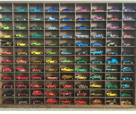 Hot Wheels Cars Display, Matchbox Cars Display, Organized Things, Toy Car Display, Hot Wheels Display Case, Diecast Cars Display, Yarn Display, Hot Wheels Storage, Hot Wheels Room