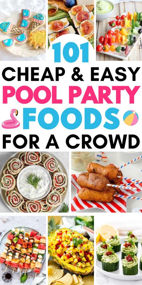 summer pool party ideas Pool Party Food Ideas For Adults, Easy Pool Party Food, Summer Pool Party Food, Adult Pool Party Ideas, Pool Party Food Ideas, Summer Party Snacks, Food Ideas For A Crowd, Summer Party Appetizers, Pool Party Snacks