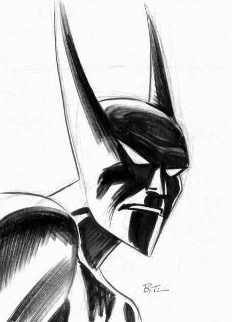 Bruce Timm // Batman Beyond Batman Beyond Art, Batman Beyond Terry, Bruce Timm Art, Batman Sketch, Darwyn Cooke, Night Wing, Wing Art, Batman Drawing, Harvey Dent