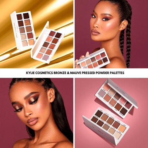 Kylie Cosmetics has just released their new Bronze & Mauve Kyshadow Palettes and we've got all the details!  The palettes are available now for $32 each with a bundle available for $56. The post Kylie Cosmetics Bronze & Mauve Pressed Powder Palettes appeared first on BeautyVelle | Makeup News. Makeup News, New Makeup, Easter Dinner, Eye Palette, Pressed Powder, Kylie Cosmetics, The Details, Easter, Makeup