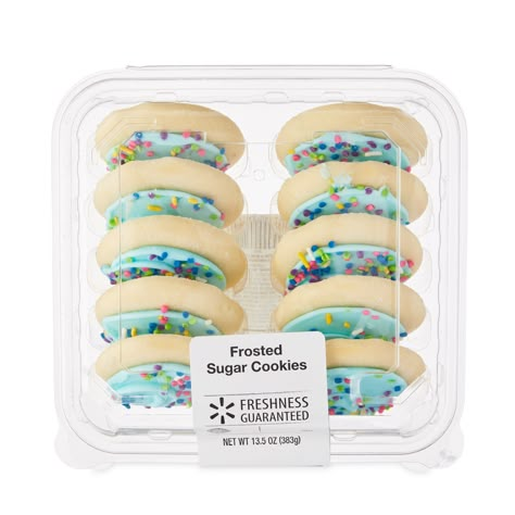 Freshness Guaranteed Frosted Sugar Cookies, Blue, 10 Count - Walmart.com Soft Frosted Sugar Cookies, Frosted Sugar Cookies, Blue Frosting, Blue Cookies, Swirled Bread, Soft Sugar, Sugar Cookie Frosting, Soft Sugar Cookies, Pepperidge Farm