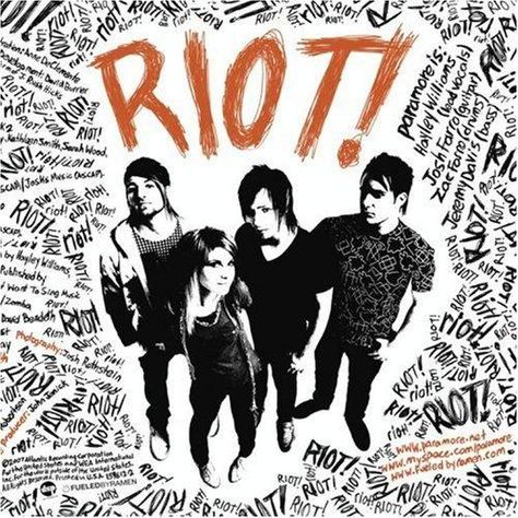 Riot by #Paramore (2007) Punk Album Covers, Ukulele Chords Chart, Hayley Paramore, Ukulele Tabs, Ukulele Chords, Hayley Williams, Cd Cover, All Songs, When It Rains