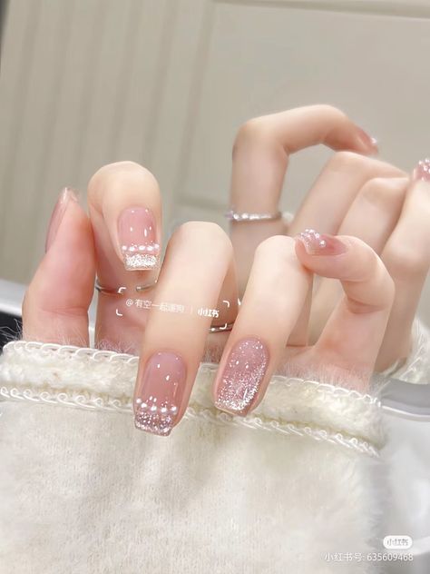 Checkered Nails, Casual Nails, French Nail Designs, Pretty Nail Art Designs, Pretty Gel Nails, Nail Swag, Rhinestone Nails, Nail Kit, Nude Nails