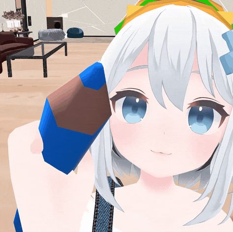 White Anime Pfp Gif, Anime Icons Gif, Gifs Pfp For Discord, Blue Anime Gif, Gif Pfp For Discord, Kawaii Gif, Vr Anime, Yandere Simulator Characters, Pfp Gif