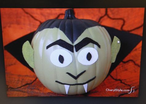 Dracula Vampire Pumpkin, Pumpkins Ideas, Diy Monsters, Pumpkin Decorating Contest, Carved Pumpkins, Pumpkin Contest, Carving Pumpkins, Halloween Pumpkin Designs, Halloween Pumpkins Painted