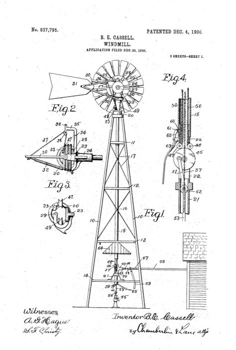 Love this patent print Flag Pole Landscaping, Homemade Windmill, Windmill Water Pump, Windmill Plan, Windmill Generator, Diy Wind Turbine, Farm Prints, Windmill Art, Windmill Water