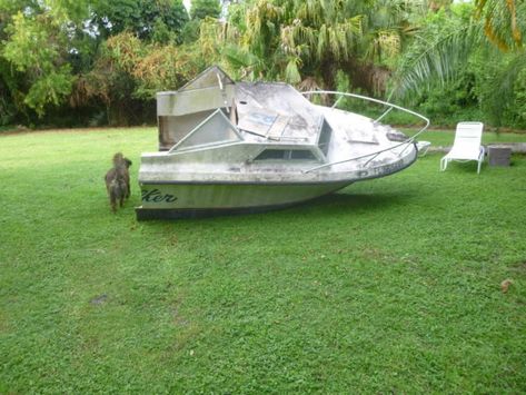 Old Boat Repurposed Into Kids Playhouse Garden Ideas Mechanic & Friends Old Boat Repurposed, Boat Playhouse, Playhouse Garden, Kids Playhouse Plans, Boat Bed, Playhouse Plans, Old Coffee Tables, Diy Playhouse, Build A Playhouse