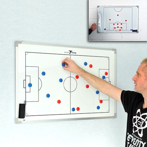 Managers tactics boards. Football Tactics Board, Football Tactics, Football Equipment, Training Equipment, Whiteboard, Markers, Football, Google Search, American Football