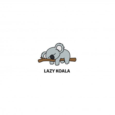 Lazy Aesthetic Cartoon, Sleeping Koala Illustration, Koala Sleeping, Koala Drawing, Cute Backgrounds For Iphone, Soft Wallpaper, Pop Art Wallpaper, Cartoon Wallpaper Iphone, Simple Cartoon