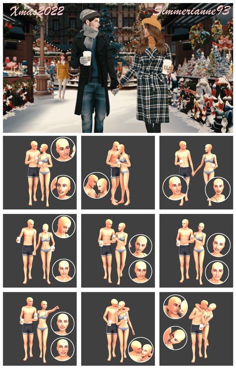 Poses for a couple of sims - sims 4 poses. [FREE FOR EVERYONE] #sims4 #ts4 #sims4poses #posessims4 #thesims #sims #coupleposes #poses #soloposes #accposes #conversationposes #familyposes #Xmasposes #Xmas #Christmas #Sims4christmas #Sims4xmas #christmasposes Sims 4 Poses, Sims 4 Couple Poses, Sims 4 Stories, Walking Poses, Christmas Poses, Sims 4 Cc Packs, Sims 4 Mods Clothes, Cute Couple Poses, Sims 4 Cc Finds