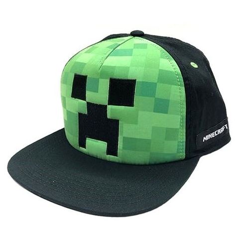 Minecraft Hat, Bright Kids Room, Minecraft Outfits, Face Snap, Minecraft Gifts, Dinosaur Hat, Scene Accessories, Silly Clothes, Snap Back Cap