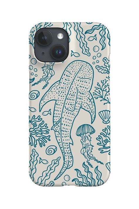 Whale Phone Case, Cute Things To Put In Your Phone Case, Whale Shark Phone Case, Sea Phone Case, Line Art Whale, Beachy Phone Case, Make Your Own Phone Case, Ocean Phone Case, Shark Phone Case