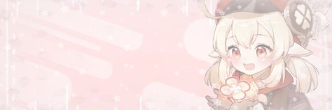 Klee Header, Header Widget, Genshin Headers, Pastel Banner, Klee Genshin Impact, Klee Genshin, Cute Headers For Twitter, Cute Headers, Theme Background