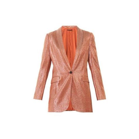 0 Gold Suit Jacket, Rose Gold Suit, Deconstructed Jacket, Gold Shawl, Pretty Little Liars Outfits, Gold Suit, Pll Fashion, Pretty Little Liars Fashion, Rose Gold Fashion