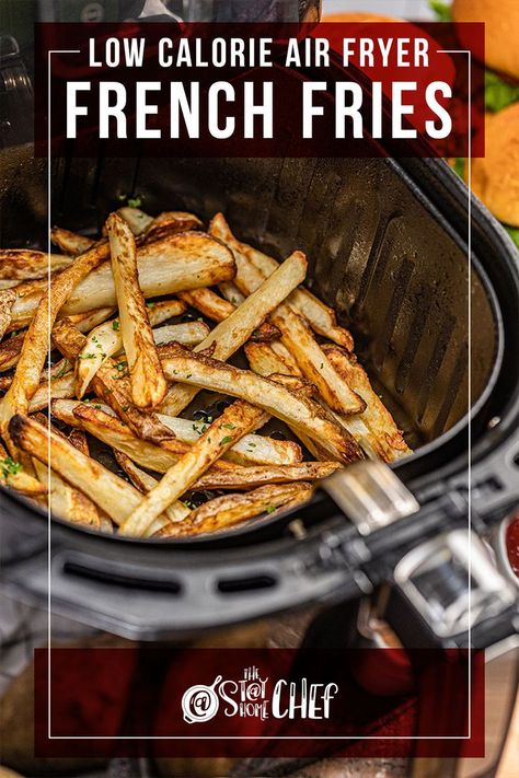 This image contains: An air fryer of low calorie air fryer french fries with dipping sauces Low Calorie Air Fryer, Air Fryer French Fries, Homemade Appetizer, Stay At Home Chef, Homemade French Fries, Air Fried Food, Air Fryer Oven Recipes, Side Dish Recipes Easy, Savory Appetizer