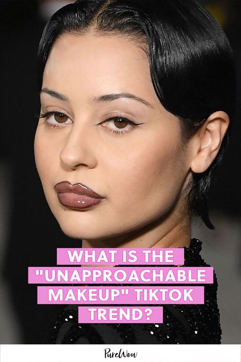 How To Look Unapproachable, Untouchable Makeup, Unnaprochable Makeup, Unapproachable Makeup, Tiktok Beauty, Makeup Tiktok, Lips Essentials, Natural Everyday Makeup, Style Types