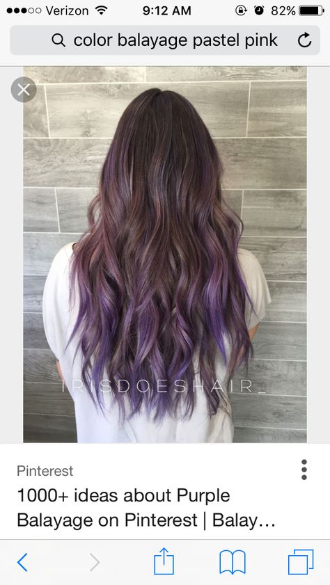 Lavender Hair Highlights, Lavender Hair Ombre, Purple Blonde Hair, Purple Grey Hair, Purple Balayage, Brown Ombre Hair, Colourful Hair, Balayage Hair Dark, Lavender Hair