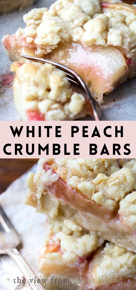 White Peach Dessert Recipes, Fresh White Peach Recipes, White Peach Recipes Desserts, Recipes With White Peaches, White Peaches Recipes, White Peach Dessert, White Peach Recipes, White Peach Pie, White Peach Cobbler