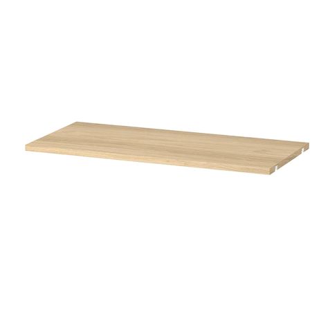 BOAXEL Shelf, oak effect, 80x40 cm - IKEA Boaxel Ikea, Ikea Boaxel, Ikea Shelf, Modular Wardrobes, Open Wardrobe, Ikea Website, Kids Flooring, Plastic Edging, Green Furniture