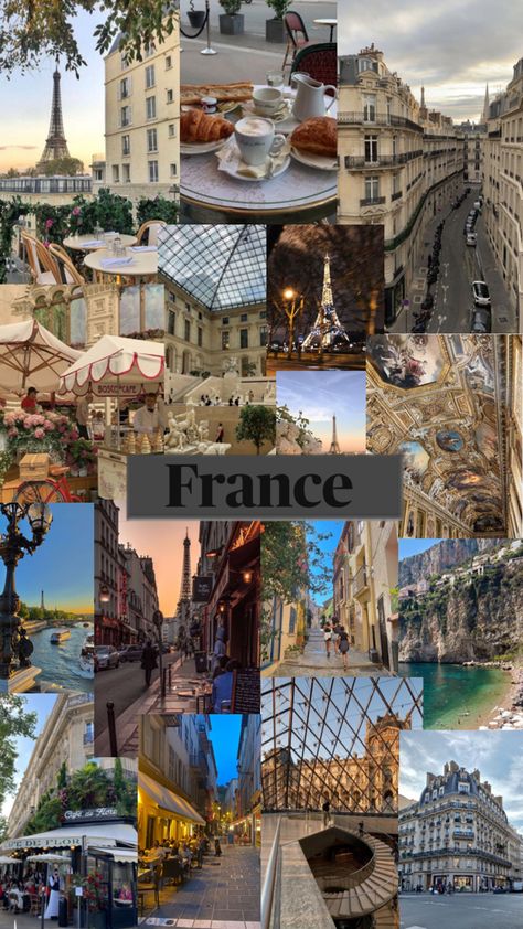 Travel Aesthetic Paris France, Travel Aesthetic France, Travel France Aesthetic, Europe Trip Vision Board, Different Countries Aesthetic, Vision Board Travel Europe, France Holiday Aesthetic, France Vision Board, France Trip Aesthetic