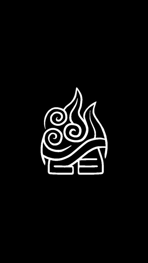 Air Avatar Symbol, Avatar Fire Symbol Tattoo, Avatar The Last Airbender Minimalist Tattoo, Elements Tattoo Avatar, Toph Avatar Tattoo, Avatar Elements Symbols, Atla Symbols, Avatar Aang Tattoos, Raava Tattoo