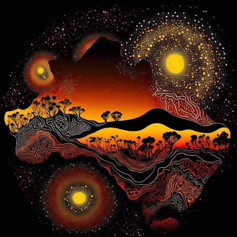 Great Southern Land - Terra Australis. Bugal Wena Indigenous Australian Art Dot Painting, Aboriginal Tattoo Designs, Aboriginal Wallpaper, Dreamtime Art, Cell Painting, Aboriginal Tattoo, Soulmates Art, Aboriginal Art Dot Painting, Splash Backs