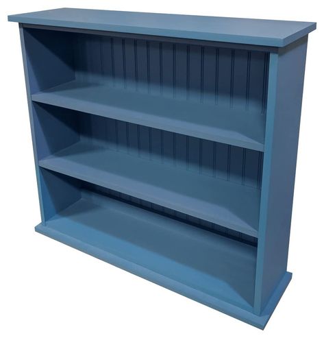 PRICES MAY VARY. Knotty Pine Made in USA Hall Bookcase made out of solid wood. Great for kids rooms, hallways, and offices.Overall Size: 36" W x 10" D x 32" H Blue Bookshelves, Blue Bookcase, Solid Wood Bookshelf, Pine Bookcase, 3 Shelf Bookcase, Small Bookcase, Office Bookcase, Wood Bookshelves, Wood Hangers