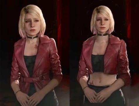 Is maria's new design (left) really that bad? lf so, what changes would you make? Silent Hill Outfit, Silent Hill Maria, Maria Silent Hill, Silent Hill Series, Silent Hill Art, Spooky Games, Silent Hill 2, Living Dead Dolls, Female Protagonist