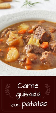 Guiso de carne con patatas y verduras, una receta fácil y tradicional que está deliciosa. Explicada paso a paso y con fotos. Carne Guisada, Puerto Rican Recipes, Cuban Recipes, Guatemala, Low Carb Recipes, Food Videos, Food And Drink, Pizza, Cooking Recipes