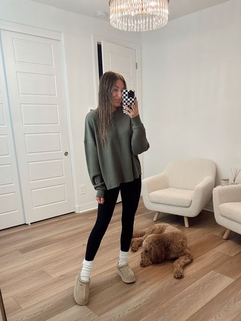 Long-Sleeve Oversized Waffle Tee curated on LTK Long Sleeve Tee Outfit, Tee Outfits, Waffle Tee, Waffle Knit Long Sleeve, Waffle Shirt, Leggings Outfit, Oversized Long Sleeve, Knit Long Sleeve, Tee Outfit