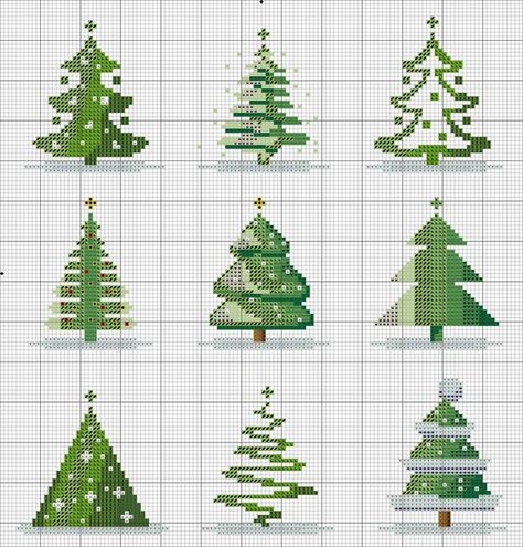 Xmas Tree Cross Stitch Patterns, Free Tree Cross Stitch Pattern, Cross Stitch Xmas Tree, Christmas Tree Ornaments Cross Stitch, Christmas Tree Cross Stitch Patterns Free, Christmas Tree Cross Stitch Pattern Free, Cross Stitch Christmas Tree Ornaments, Modern Christmas Cross Stitch, Cross Stitch Patterns Christmas Tree