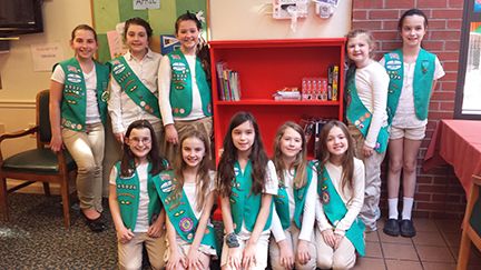 Girl Scout Bronze Award: Boredom Buster Bookshelf is filled with games, puzzles and activities to provide hours of entertainment for nursing home residents. Blog available at Girl Scout Leader 411 MakingFriends.com Girl Scout Daisy Activities, Jessica Walsh, Girl Scout Daisy, Girl Scout Juniors, Bronze Award, Girl Scout Leader, Scout Leader, Girl Scout Troop, Boredom Busters