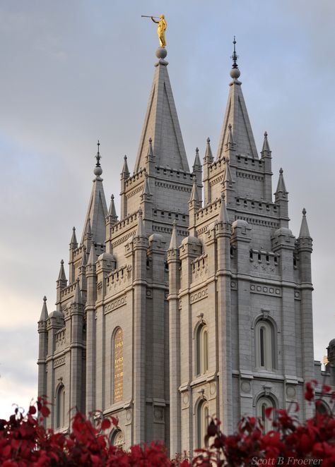 Salt Lake Temple ~ Photo by SbFroerer Lds Images, Slc Temple, Jesus Crist, Temple Photo, Lds Temple Pictures, Later Day Saints, Mormon Temples, Salt Lake Temple, Utah Temples