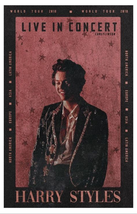 Harry Styles Concert Poster, 1d Posters, Posters Bedroom, Living Room Posters, Harry Styles Lockscreen, Bedroom Painting, Harry Styles Poster, Canvas Wall Art Living Room, North Europe