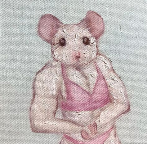 Coquette Animals, Paintings Cute, Alluka Zoldyck, Arte Peculiar, Cute Canvas, Cute Paintings, Cute Little Drawings, Funky Art, Cute Doodles