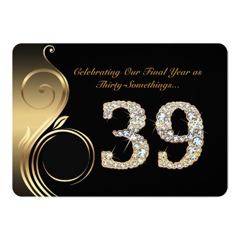 39th,Birthday Invitation,Number Diamond,Photo Card 38th Birthday Ideas For Women, Birthday Ideas For Women, Happy 39 Birthday, Diamond Photo, 39th Birthday, 38th Birthday, Birthday Ideas For Her, 30th Birthday Invitations, Birthday Cakes For Women