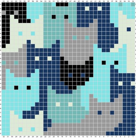 Catghan Pattern, Tapestry Cat Pattern, Crochet Sweater Grid Pattern, Crochet Graph Patterns Cat, Tapestry Crochet Cats, Crochet Cat Pixel Pattern, Cat Pixel Grid Crochet, Crochet Cat Square, Cat Crochet Granny Square