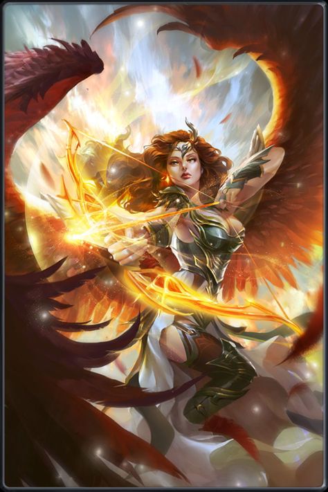 Symette elf female Angel Warrior, Ange Demon, 다크 판타지, Angels And Demons, Fantasy Warrior, Arte Fantasy, Angel Art, Beautiful Fantasy Art, An Angel