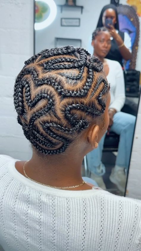 Mariam | I did it cuz @tookiedidit what you guys think ?. . . . .. . . Click link in bio to book 🥰 . . .. . . .. . . .. . . . #1755braids… | Instagram Creative Black Hairstyles, Bald Braids, Natural Hair Braid Styles, Two Cornrow Braids, New Braided Hairstyles, Latest Hair Braids, Cornrows Natural Hair, Black Kids Braids Hairstyles, Parting Hair