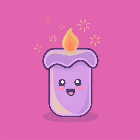 Cute Candle Drawing, Candle Character, Candle Cartoon, Create Candles, Kawaii Candle, Cartoon Candle, Cute Candle, Candle Drawing, Character Icon