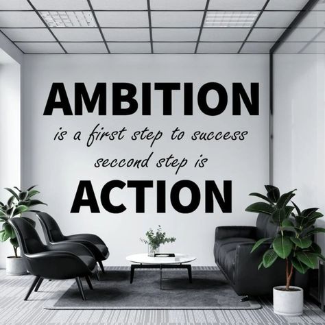 Dreams, Ideas, Ambition, The Best Idea doesn't matter unless you take action. Lets GO: https://www.youtube.com/stopstrugglingnow @stopstrugglingnow #stopstrugglingnow #dreamscometrue #goals #dreams #inspiration #action #motivation #successmindset Office Wall Decor Inspiration, Office Quotes Wall Workspaces, Wall Motivation Ideas, Motivation Images Inspiration, Shop Office Design, Quotes For Office Wall, Best Office Quotes, Motivational Quotes Design, Quotes For Office