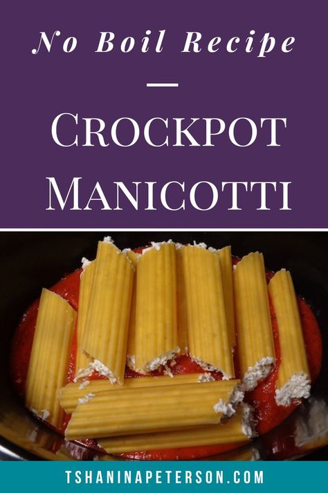 Grab your hamburger (or ground turkey), pasta sauce, slow cooker and a few other ingredients and whip up this Crockpot No Boil Manicotti for dinner tonight. This traditional Italian recipe is perfect for a crowd and they’ll never know how easy it is to make!